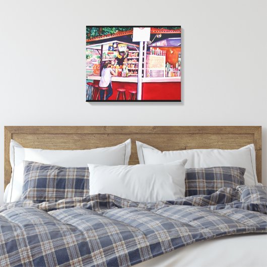 Foodstand, Mexico Canvas Afdruk (Insitu (Slaapkamer))