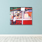 Foodstand, Mexico Canvas Afdruk (Insitu (Houten vloer))