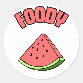 Foody 2 ronde sticker