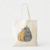 FooFooCat: Hugging Love Cats Tote Bag (Voorkant)