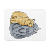 FooFooCat: Katten knuffelen Magneet (Horizontaal)