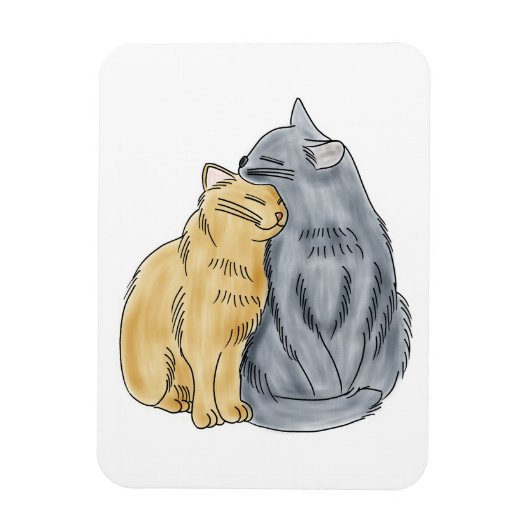 FooFooCat: Katten knuffelen Magneet (Verticaal)