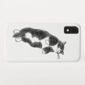 FooFooCat: Lazy Jumbo Tuxedo Cat Case-Mate iPhone Case (Achterkant (horizontaal))
