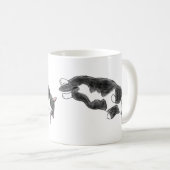 FooFooCat: Lazy Jumbo Tuxedo Cat Koffiemok (Voorkant rechts)