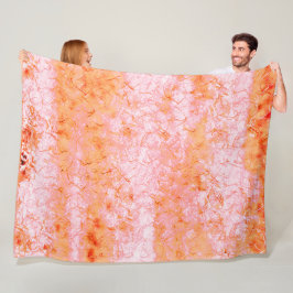 Fook couro de salmão, esbranquiçado fleece deken