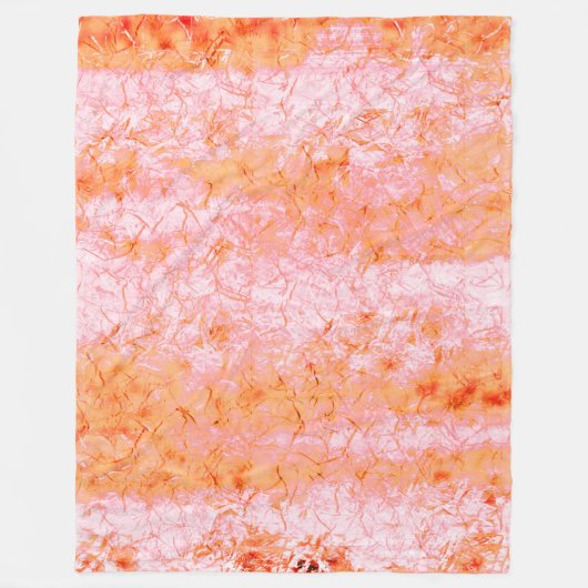 Fook couro de salmão, esbranquiçado fleece deken (Voorkant)