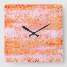 Fook couro de salmão, esbranquiçado vierkante klok