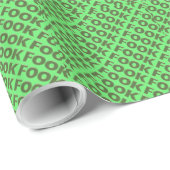 Fook groen glanzend inpakpapier (Rol Hoek)