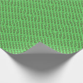 Fook groen mat inpakpapier (Hoek)