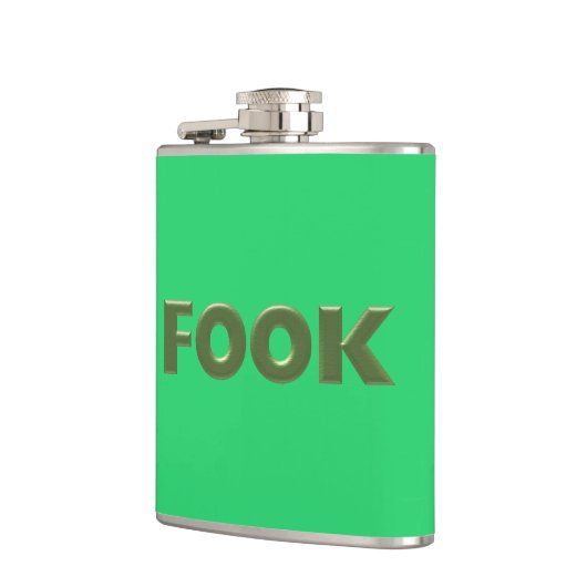 Fook groen omwikkelde kolf heupfles (Links)