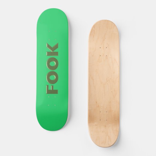 Fook groen skateboard (Voorkant)