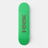 Fook groen skateboard (Voorkant)