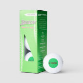 Fook groen Srixon Soft Feel golfballen 3 pk (Verpakking)