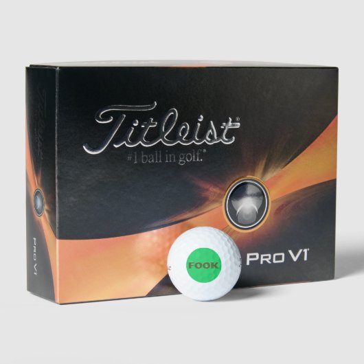 Fook groen Titleist 2023 Pro V1 golfballen 12 pk (Verpakking)