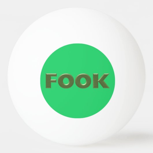 Fook groene 1-sterren ping pong bal pingpongbal (Voorkant)