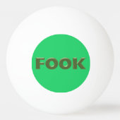 Fook groene 3-sterren ping pong bal pingpongbal (Voorkant)
