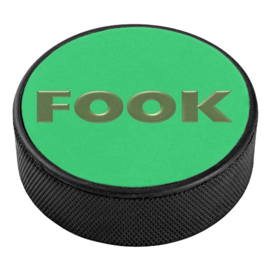 Fook groene hockey puck (3/4)