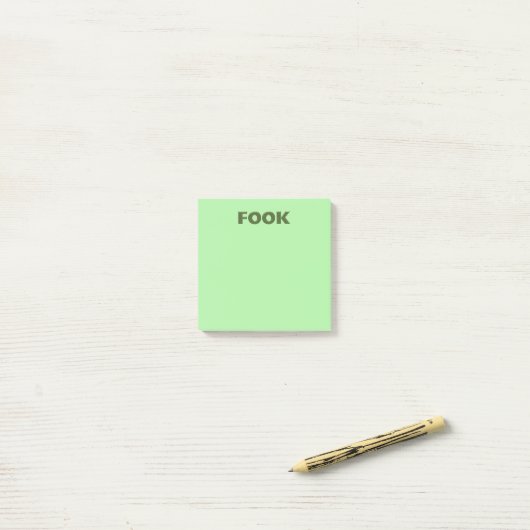 Fook groene notitieblokken post-it® notes (Op bureau)