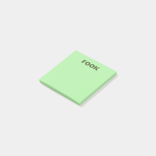 Fook groene notitieblokken post-it® notes (Schuin)