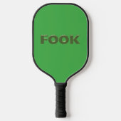 Fook groene pickleball paddle (Voorkant)