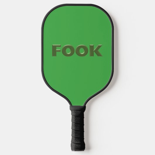 Fook groene pickleball paddle (Voorkant)