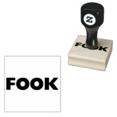 Fook grote rubberen stempel met handvat (Gestempeld)