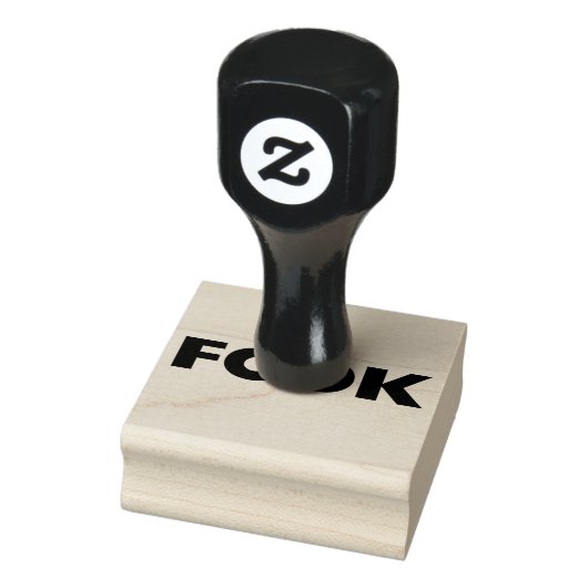 Fook grote rubberen stempel met handvat (Stempel)