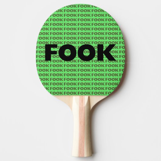 Fook ping pong peddel tafeltennisbatje (Voorkant)