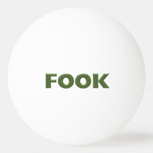 Fook witte 3-sterren ping pong bal pingpongbal (Voorkant)