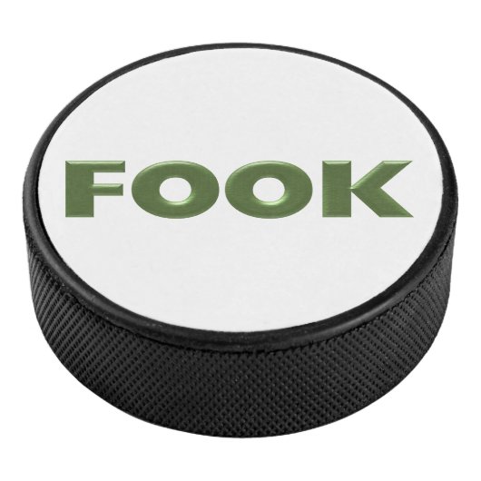 Fook witte hockey puck (3/4)