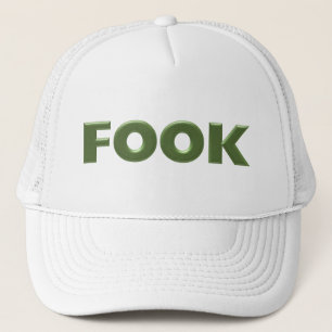 Fook witte trucker hoed pet