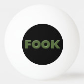 Fook zwart 3-sterren ping pong bal pingpongbal (Voorkant)