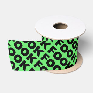 Fook zwart groen lint spoel