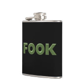 Fook zwart omwikkelde kolf heupfles (Links)