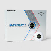Fook zwarte Callaway Supersoft golfballen 12 stuks (Verpakking)