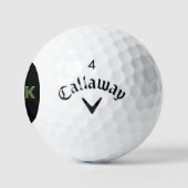 Fook zwarte Callaway Supersoft golfballen 12 stuks (Logo)