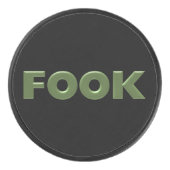 Fook zwarte hockey puck (Voorkant)