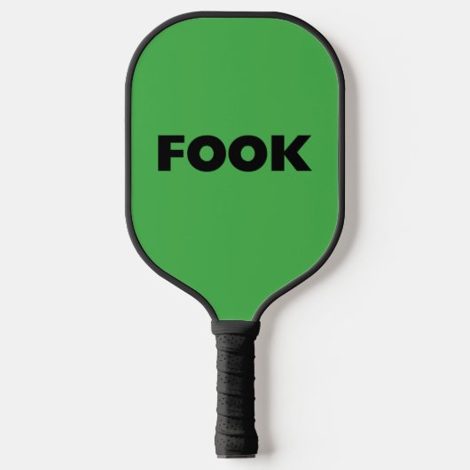 Fook zwarte pickleball paddle (Voorkant)
