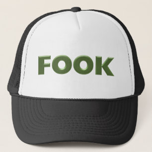 Fook zwarte trucker hoed pet