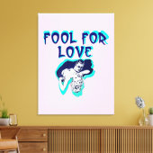 Fool For Love Romance koppel Canvas Afdruk (Insitu (Woonkamer))