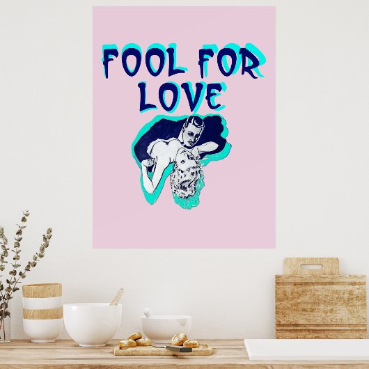 Fool For Love Romance koppel Poster (Keuken)