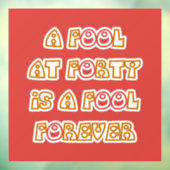 Fool Forever Raamsticker (Vel 3)