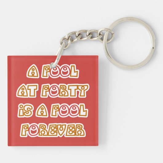 Fool Forever Sleutelhanger (Achterkant)