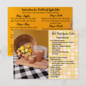 Fool Proof Apple Cider Recept Kaart (Voorkant / Achterkant)