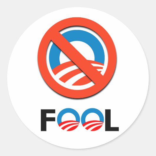 FOOL RONDE STICKER (Voorkant)