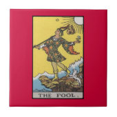 Fool Tarot Card-Afbeelding Tegeltje (Voorkant)