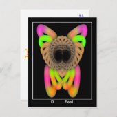 Fool Tarot-Kaart Advieskaart (Voorkant / Achterkant)