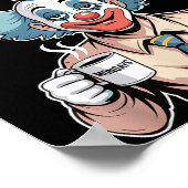 Fool Time Employee Funny Clown Office Humor Work J Poster (Hoek)