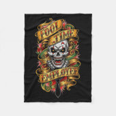 Fool Time Employee Funny Office Humor  Fleece Deken (Voorkant)