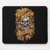 Fool Time Employee Funny Office Humor  Muismat (Voorkant)